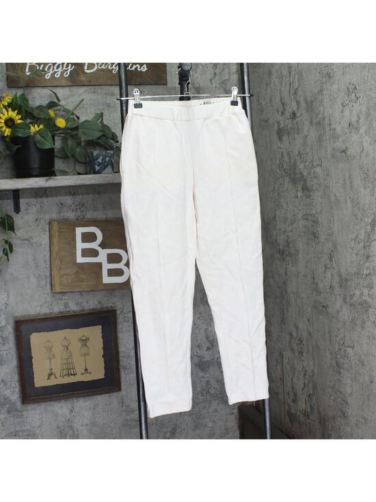 Alfani Pants - Alfani Solid Seamed Cropped Pants 100128539PT Oat Milk Off White PP